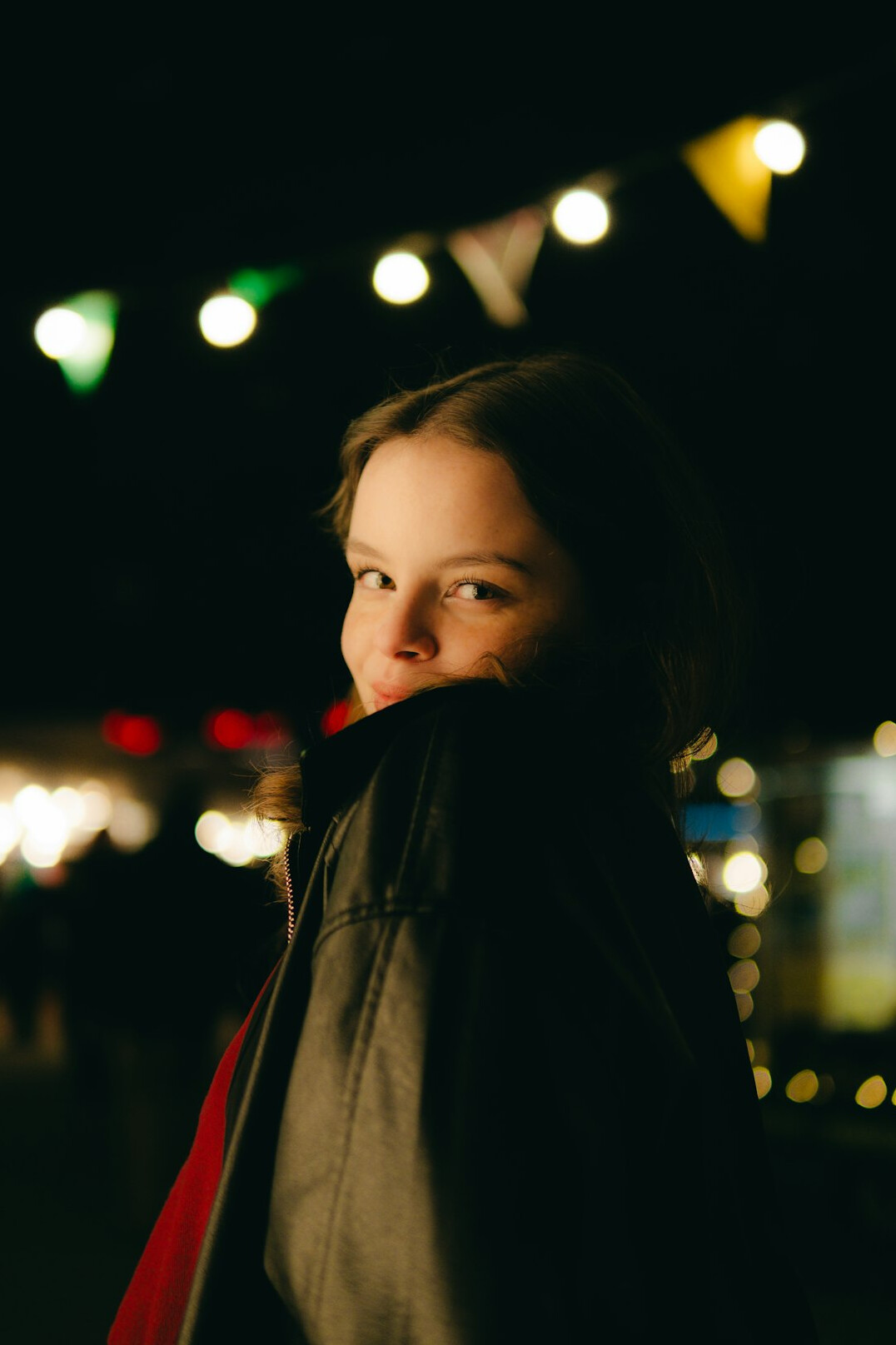 Portrait of a smiling woman in a blazer